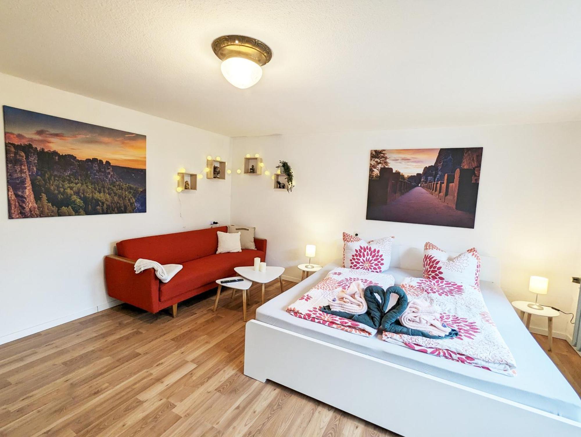 L1 - Urlaubsmagie - Wohnung Fuer 3P Am Wanderweg Sebnitz Exterior photo
