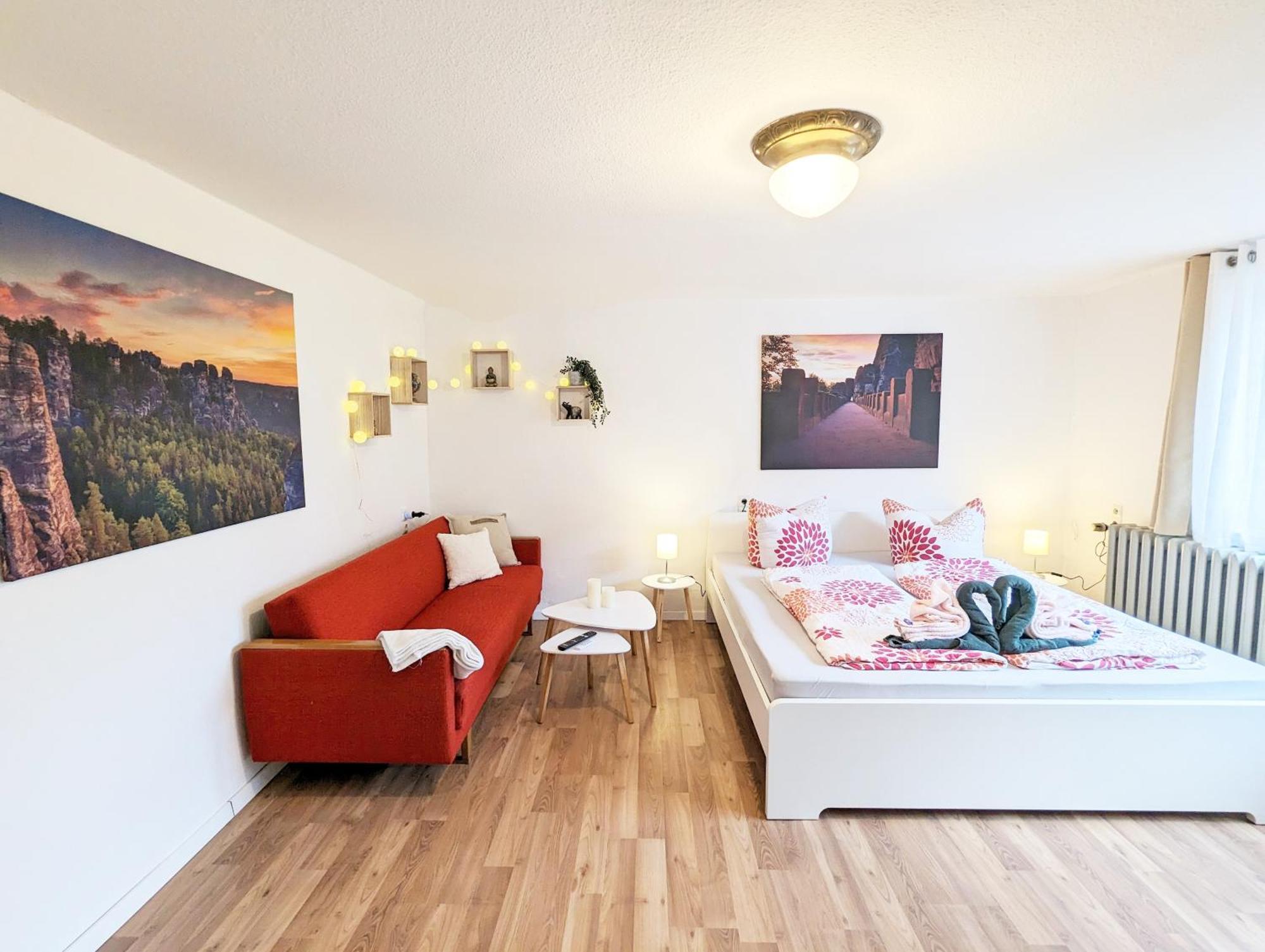 L1 - Urlaubsmagie - Wohnung Fuer 3P Am Wanderweg Sebnitz Exterior photo